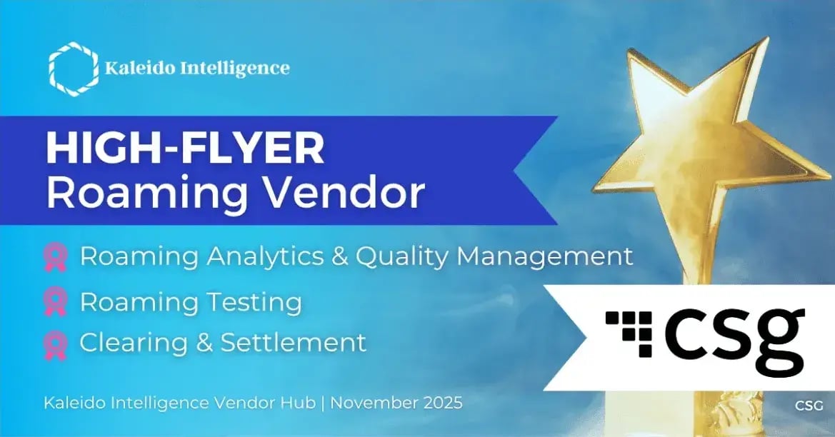 CSG Awards 2 Kaleido High Flyer Roaming Vendor 2025